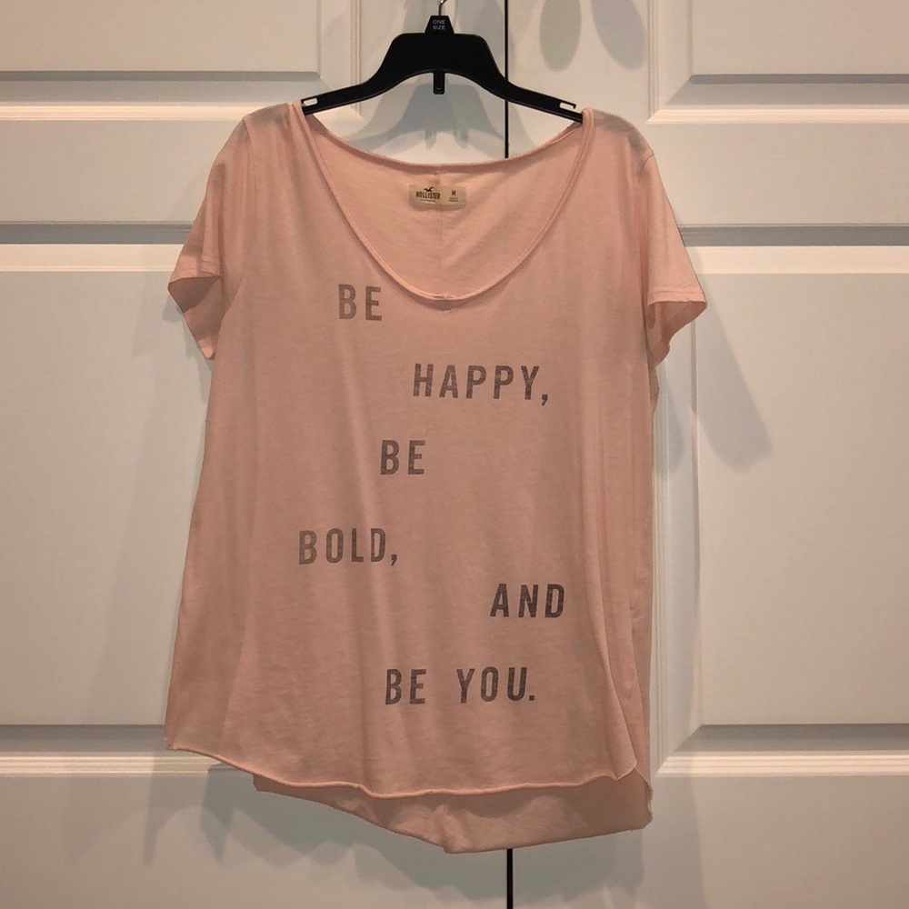 A pink flowy T-shirt